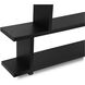 Miri 63 X 62 X 11.5 inch Black Shelf, Large